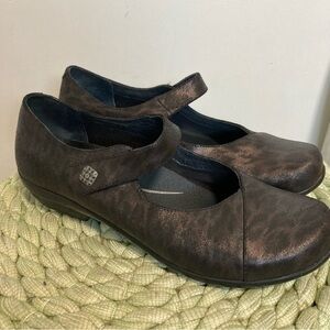 Dansko Black Opal Leopard Print Mary Jane Comfort Shoes